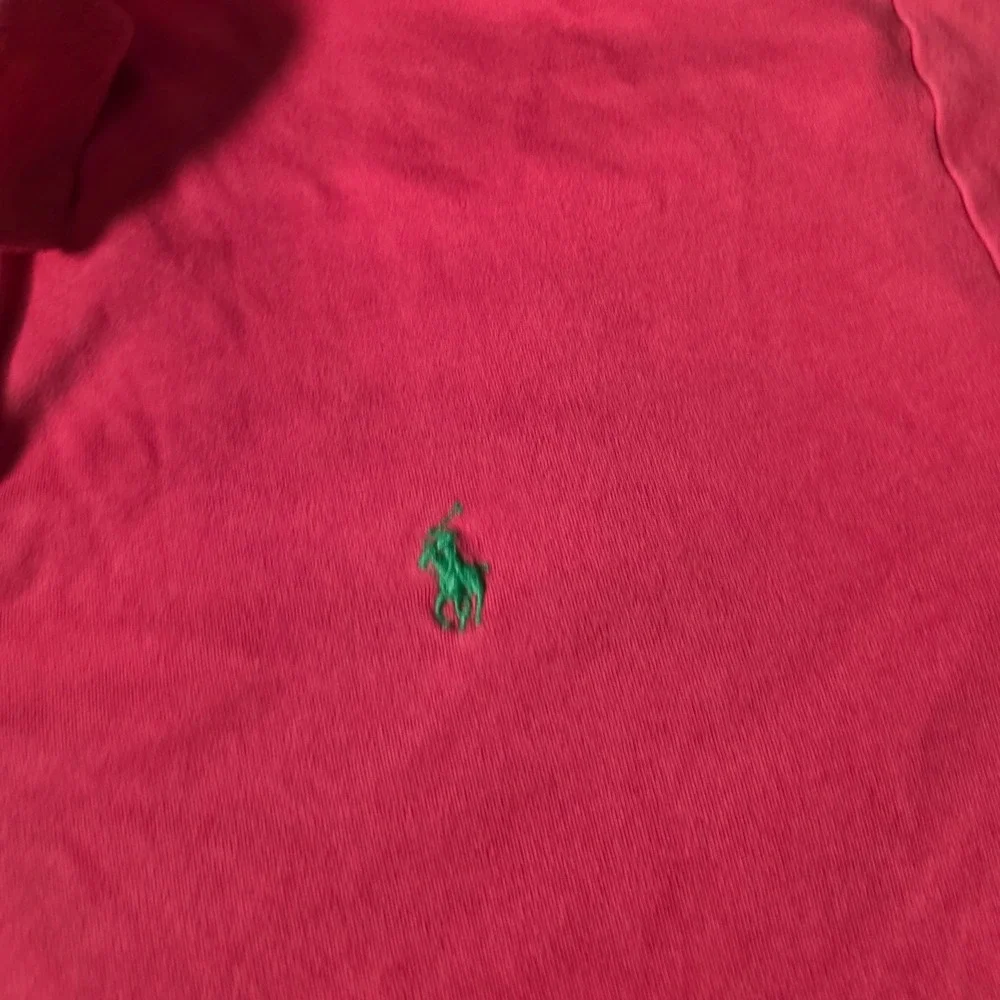Polo Ralph Lauren Mens XL Polo Shirt Red Green Pony Logo Short Sleeve Cotton